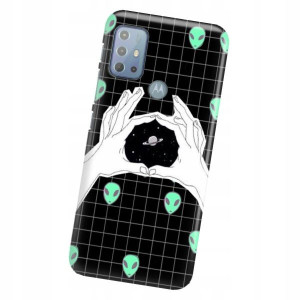 Etui do MOTOROLA G20 Obudowa KOSMOS Księżyc Wzory