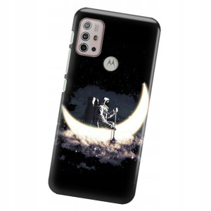 Etui do MOTOROLA G30 Obudowa KOSMOS Księżyc Wzory