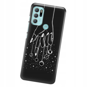 Etui do MOTOROLA G60s Obudowa KOSMOS Księżyc Wzory