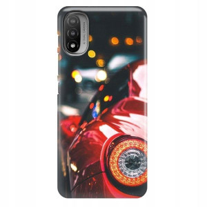 Etui do MOTOROLA MOTO E20 Auta TOP Wzory + SZKŁO
