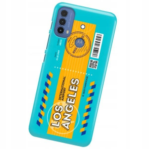 Etui do MOTOROLA MOTO E40 Bilet Podróż Wzory