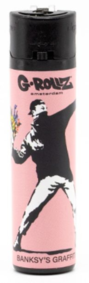 Zapalniczka G-Rollz nadruk Banksy Pink