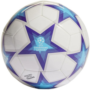 Piłka nożna adidas ucl club void biało-niebieska hi2177