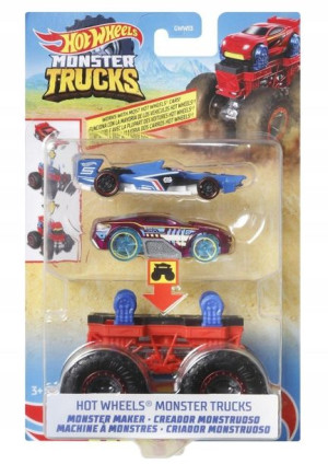 Hot Wheels Monster Trucks Maker Autka Zestaw HDV01