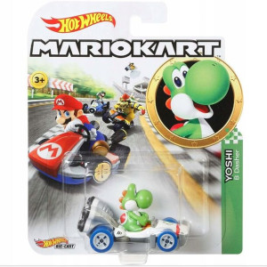 Hot Wheels Mariokart Samochodzik I Yoshi Gbg29