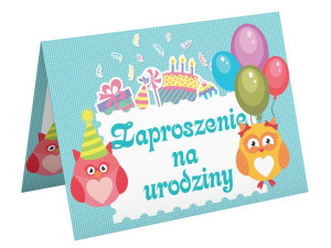 Zaproszenia na 1 2 3 4 5 Urodziny dla dzieci A6wz37