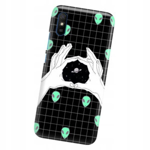 Etui do XIAOMI REDMI 9i Case KOSMOS Księżyc Wzory