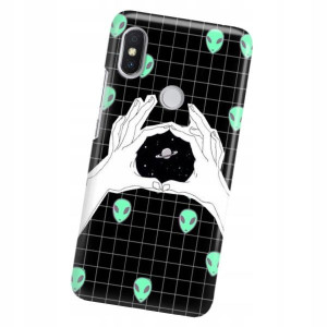 Etui do XIAOMI REDMI S2 Case KOSMOS Księżyc Wzory