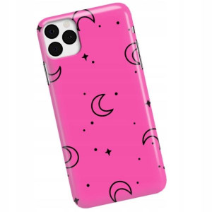 Etui FLUO do iPHONE 11 PRO Case RÓŻOWY Wzory