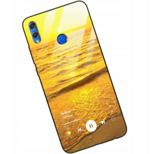 Etui Glass do HUAWEI HONOR 8X Muzyka Spotify Wzory