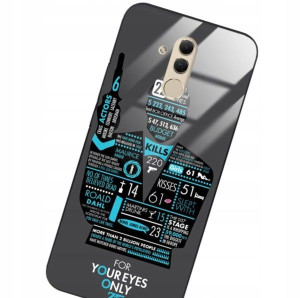 Etui Glass do HUAWEI MATE 20 LITE Bond 007 Wzory