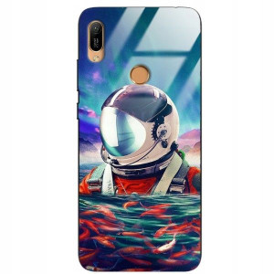 Etui Glass do HUAWEI Y6S Dla Fana Kosmosu Wzory