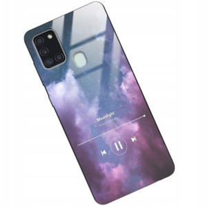 Etui Glass do SAMSUNG A21S Muzyka Spotify Wzory