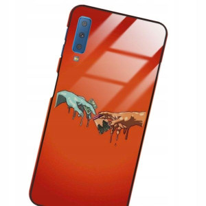 Etui GLASS do SAMSUNG A7 2018 Case Anime TOP Wzory