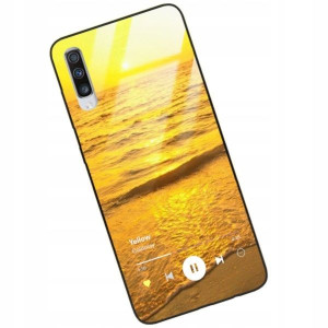 Etui Glass do SAMSUNG A70 Muzyka Spotify Top Wzory