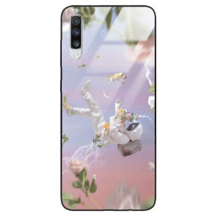 Etui Glass do SAMSUNG A70S Dla Fana Kosmosu Wzory