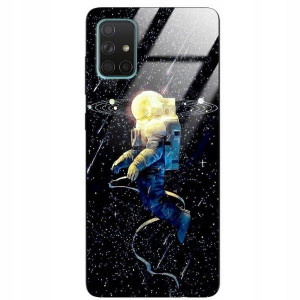 Etui Glass do SAMSUNG A71 Dla Fana Kosmosu Wzory