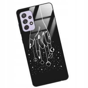 Etui GLASS do SAMSUNG A72 5G KOSMOS Księżyc Wzory