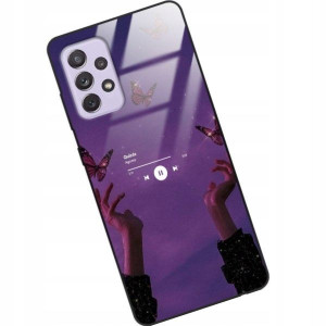 Etui Glass do SAMSUNG A72 5G Muzyka Spotify Wzory