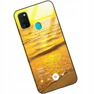 Etui Glass do SAMSUNG M21 Muzyka Spotify Top Wzory