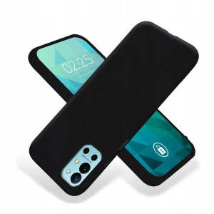 Etui Guma Matowa Do Oneplus 9r Case Czarny