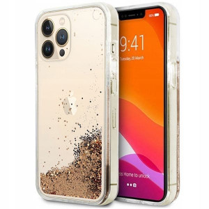 Etui Liquid Do Iphone 13 Pro Max Złoty Obudowa