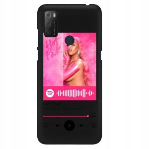 Etui Mat do ALCATEL 1S 2021 Czarny Spotify Wzory