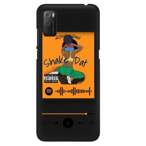 Etui Mat do ALCATEL 3L 2021 Czarny Spotify Wzory