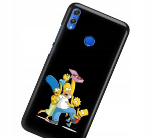 Etui Mat do HUAWEI HONOR 8X Czarny Gry Filmy Wzory