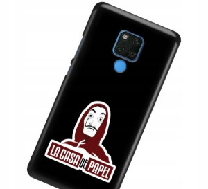Etui Mat do HUAWEI MATE 20 X Czarny Filmy Wzory