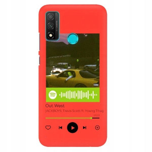Etui MAT do HUAWEI P SMART 2020 Czerwony Wzory