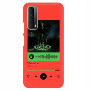 Etui MAT do HUAWEI P SMART 2021 Czerwony Wzory