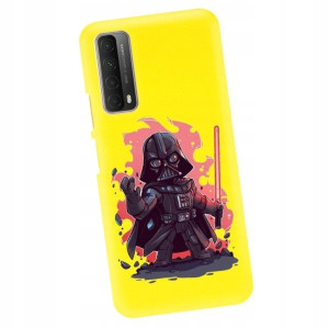 Etui Mat do HUAWEI P SMART 2021 Żółte Filmy Wzory