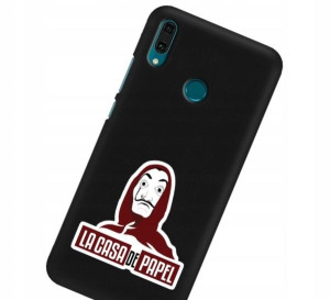 Etui Mat do HUAWEI Y9 2019 Czarny Gry Filmy Wzory