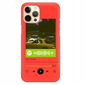 Etui MAT do IPHONE 12 PRO MAX Czerwony Wzory