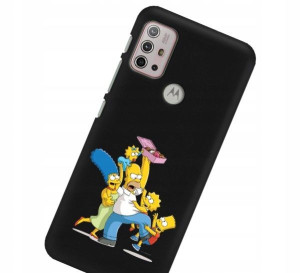 Etui Mat do MOTOROLA G10 POWER Czarny Filmy Wzory