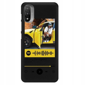 Etui Mat do MOTOROLA MOTO E20 Czarny Spotify Wzory