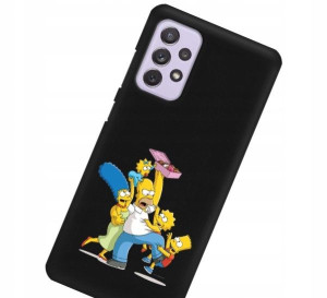 Etui Mat do SAMSUNG A72 5G Czarny Gry Filmy Wzory