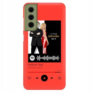 Etui MAT do SAMSUNG S21FE Czerwony Spotify Wzory