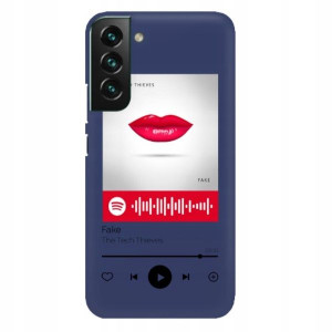 Etui MAT do SAMSUNG S22 PLUS Granat Spotify Wzory