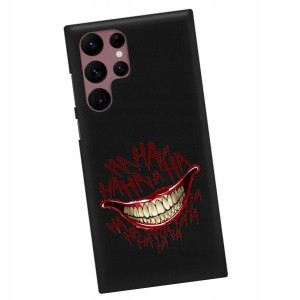 Etui Mat do SAMSUNG S22 ULTRA Czarny Filmy Wzory