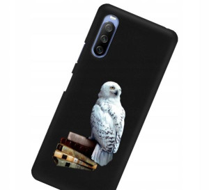 Etui Mat do SONY XPERIA 10 III Czarny Filmy Wzory