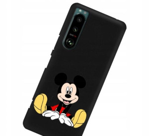 Etui Mat do SONY XPERIA 5 III Czarny Filmy Wzory