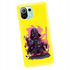 Etui Mat do XIAOMI Mi 11 LITE 4G Żółte Filmy Wzory