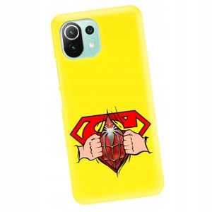 Etui Mat do XIAOMI Mi 11 LITE 5G Żółte Filmy Wzory