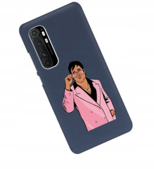 Etui Mat do XIAOMI MI NOTE 10 LITE Granat Wzory