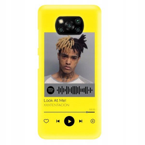 Etui MAT do XIAOMI POCO X3 PRO ŻÓŁTY Spotify Wzory