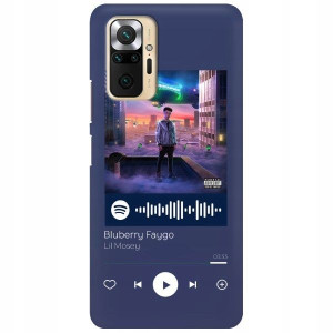 Etui Mat do XIAOMI REDMI NOTE 10 PRO Granat Wzory