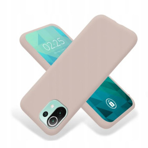 Etui Mat Smooth Do Xiaomi Mi 11 Lite 5g Ciemny Róż