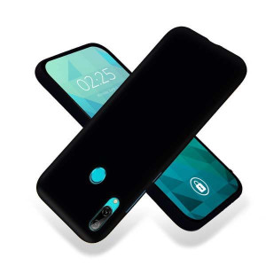 Etui Matowe Czarne + Szkło 9H do HUAWEI Y7 2019